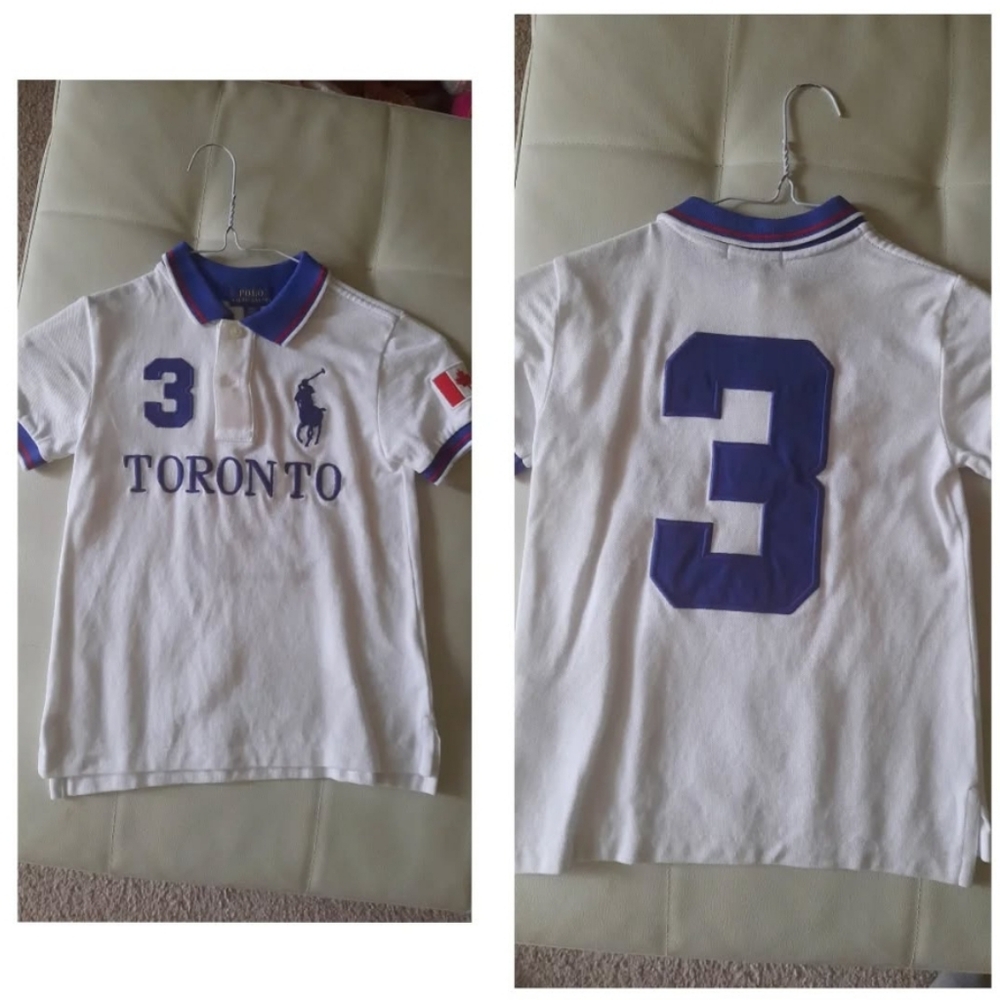 Polo by Ralph Lauren Toronto White and Blue Classic Polo Shirt